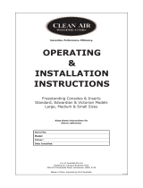 Clean Air Edwardian Large Operating & Installation Instructions Manual