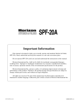 Horizon Fitness SPF-20A User manual
