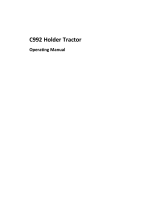 Holder Tractor C992 Operating instructions