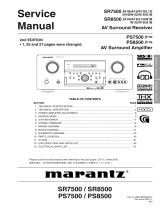 Marantz SR7500 User manual