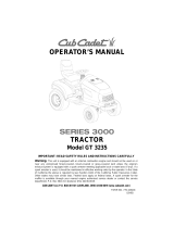 Cub Cadet GT 3235 User manual