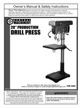 Central Machinery bench drill press Owner's manual