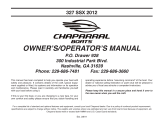 Chaparral 267 SSX Owner's And Operator's Manual