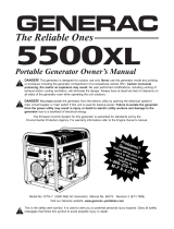 Generac Portable Products 5500 XL 9778-7 Owner's manual
