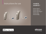 Oticon Ruby Series Instructions For Use Manual