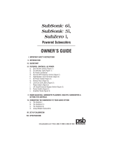 PSB SubSonic 5i Owner's manual