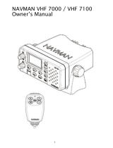 Navman VHF 7100 User manual