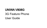 UNIWA 3G Feature Phone User manual