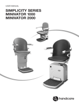 Handicare Minivator 2000 series User manual