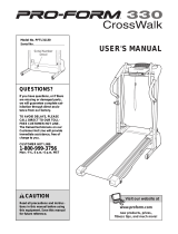 ProForm 330x Treadmill User manual