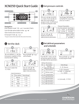 Emerson XCM25D Quick start guide