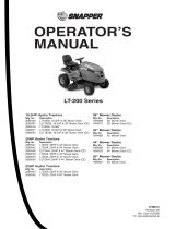 Snapper LT-200 User manual