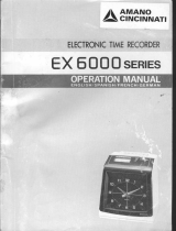 Amano EX-6200 Operating instructions