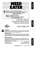 Weed Eater 545186765 User manual
