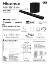 Hisense HS312 Quick setup guide