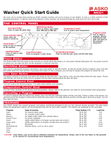 Asko W6021 Quick start guide