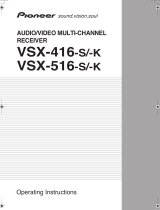 Pioneer VSX-416-K Operating Instructions Manual