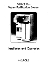 Millipore Milli-Q Plus Operating instructions