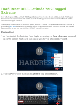 Dell Latitude 7212 Rugged Extreme Hard reset manual
