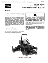 Toro Groundsmaster 4000-D User manual