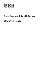 Epson AcuLaser C1750 Owner's manual