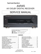 Harman Kardon AVR45 User manual