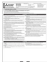 Mitsubishi Mr.Slim MSZ-GE24NA Installation guide