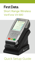 First Data VeriFone VX 680 Quick Setup Manual