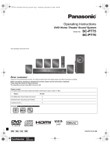 Panasonic SC-PT70 User manual