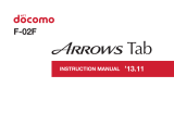Docomo Arrows Tab F-02F User manual