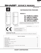 Sharp SJ-47N-SL1/WH1 User manual