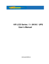 UPS-Teknik KR3000 User manual