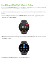 Xiaomi Watch Color Hard reset manual