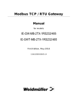 Weidmuller IE-GW-MB-2TX-1RS232/485 User manual