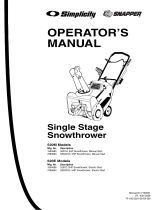 Snapper 5201m, 5201e User manual