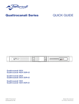 powersoft Quattrocanali 2404 DSP+D Quick Manual