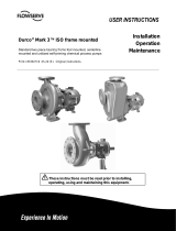 Flowserve Durco Mark 3 ISO Frame Mounted Pumps User Instructions