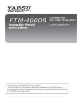 YAESU FTM-400DR User manual