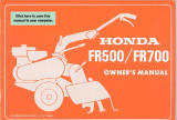 Honda FR500 Owner's manual