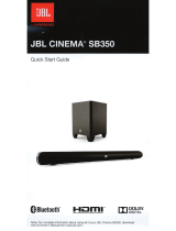 JBL Cinema SB350 Quick start guide
