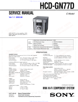 Sony HCD-GN77D User manual