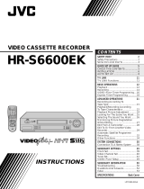 JVC HR-S6600EK User manual