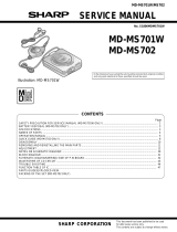 Sharp MD-MS701W User manual