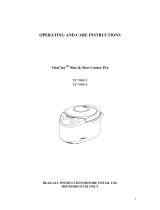 VitaClay VF7900-3 Operating And Care Instructions