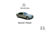 Mercedes S 500 Owner's manual