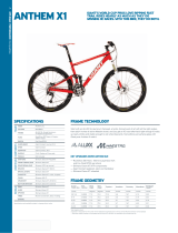 GIANT BICYCLES ANTHEM X1 Owner's manual