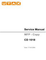 Utax CD 1018 User manual