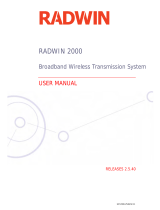 Radwin 2000 User manual