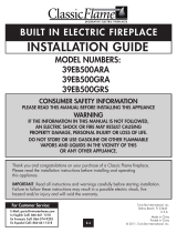 Classic Flame 39EB500GRA Installation guide