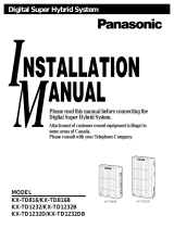 Panasonic KX-TD1232 Installation guide